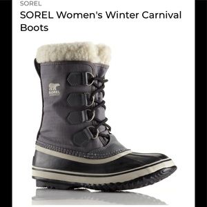 Sorel Winter Carnival boot Women’s 8.5 EU 39.5 pewter black